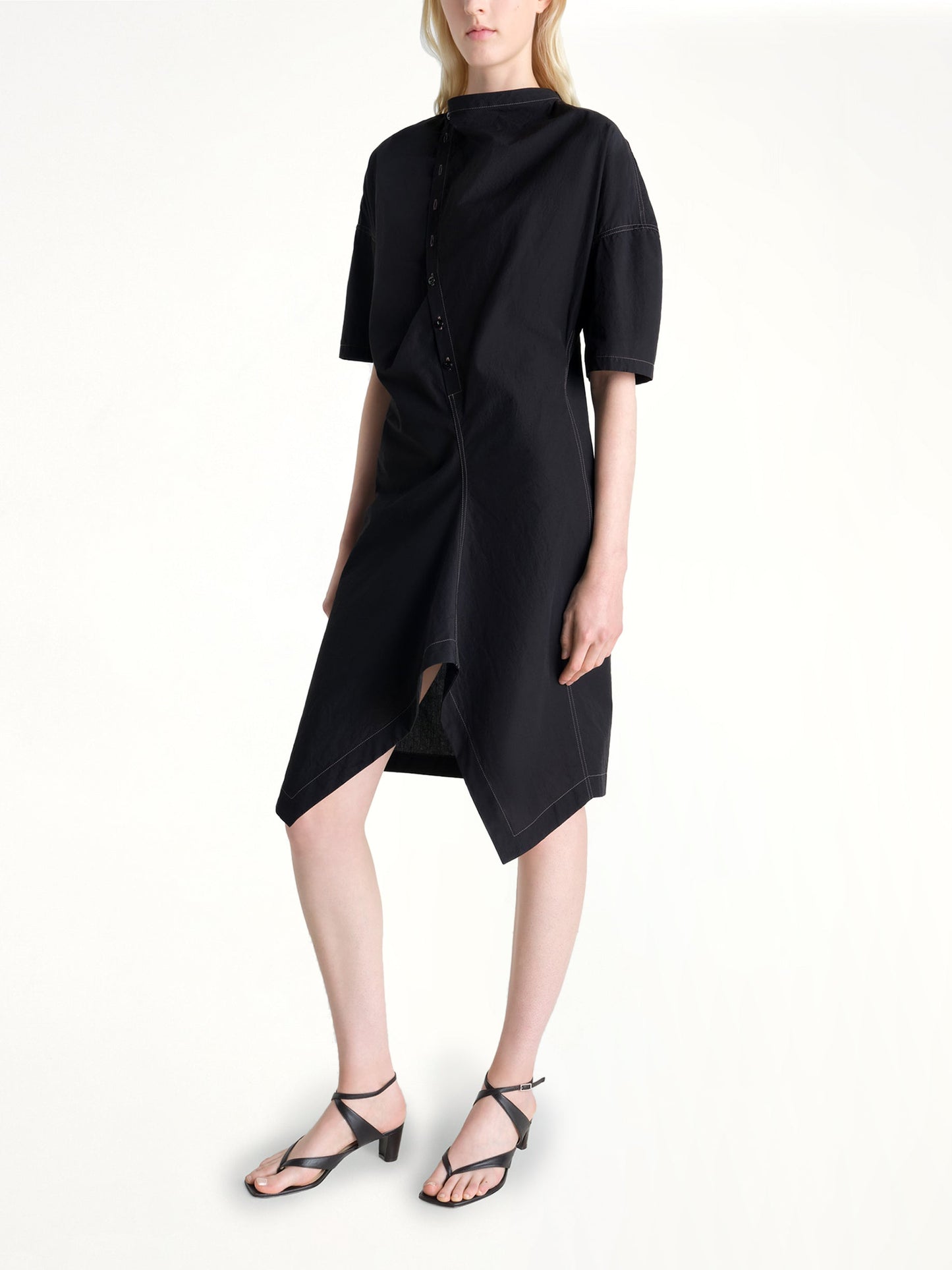LEMAIRE Soft Collar Dress (Black)