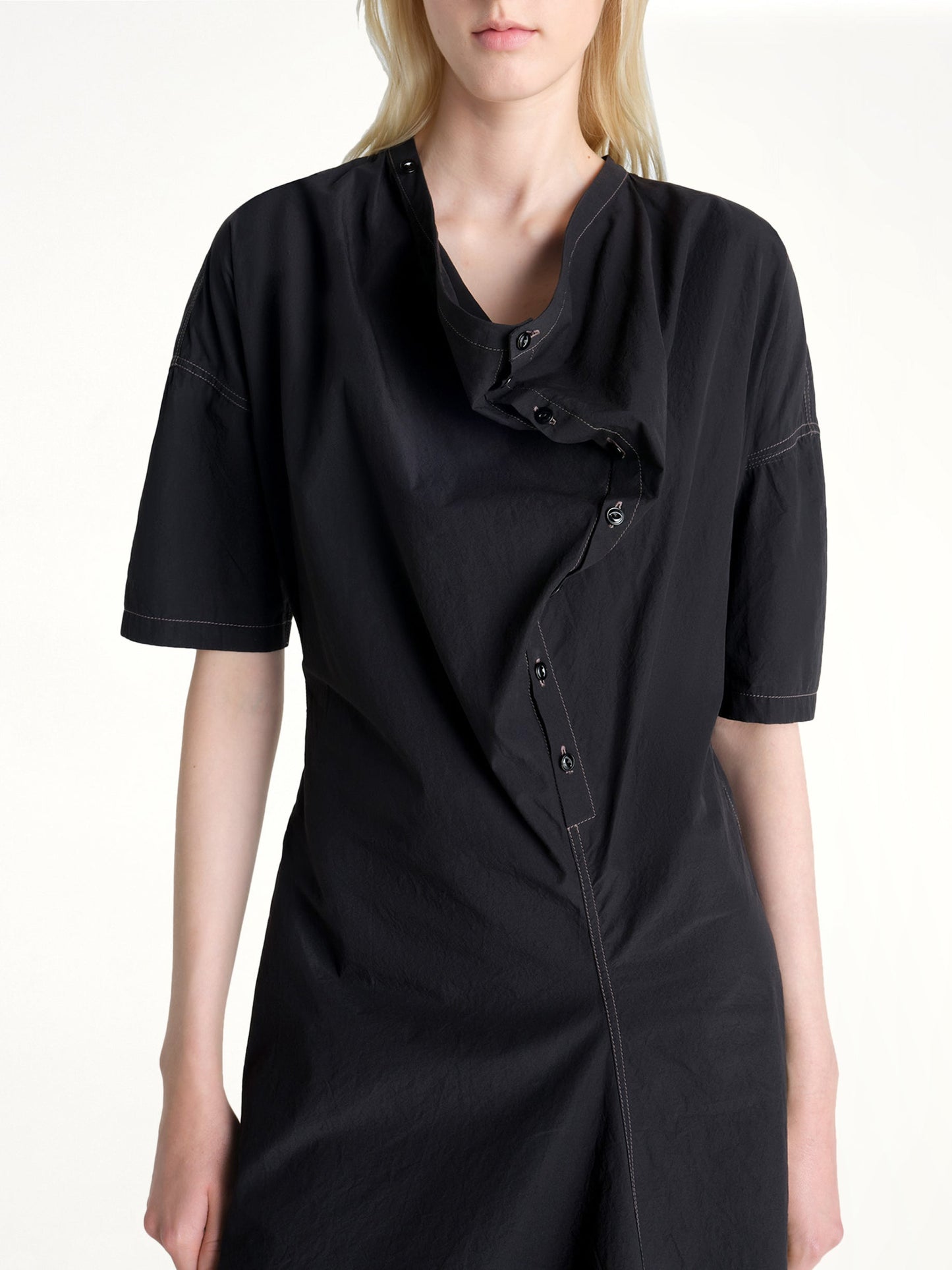 LEMAIRE Soft Collar Dress (Black)