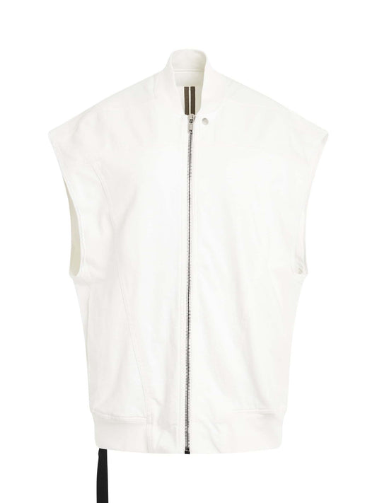 Image of Coats & Jackets. Productname: RICK OWENS DRKSHDW Jumbo Flight Vest in WHITE colour by brand - RICK OWENS DRKSHDW