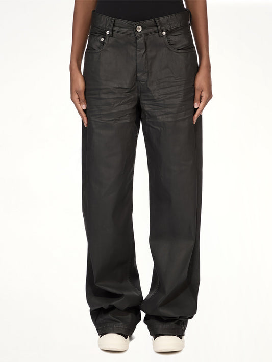Image of Jeans. Product name - Geth Jeans in Black colour by brand - RICK OWENS DRKSHDW