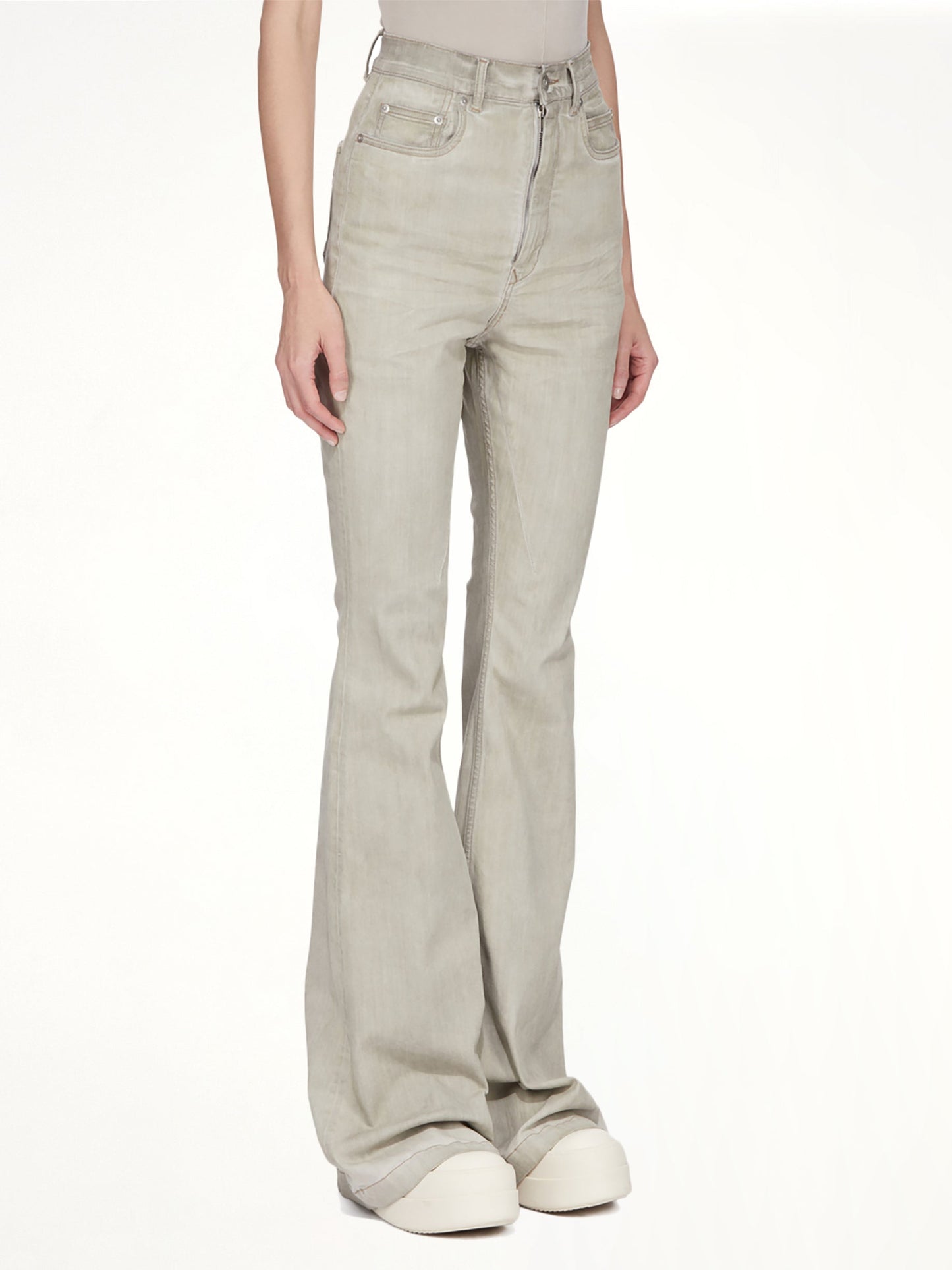 RICK OWENS DRKSHDW Bolan Bootcut (Beige)