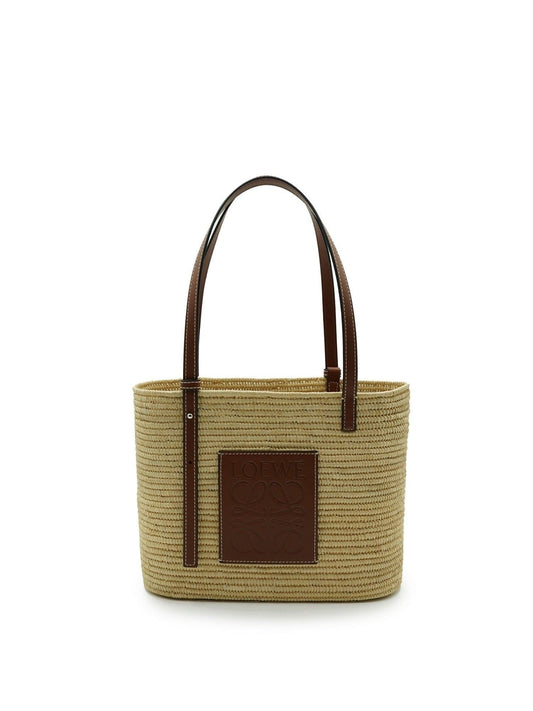 Image of Bags. Productname: LOEWE Small Square Basket Bag in NATURAL colour by brand - LOEWE