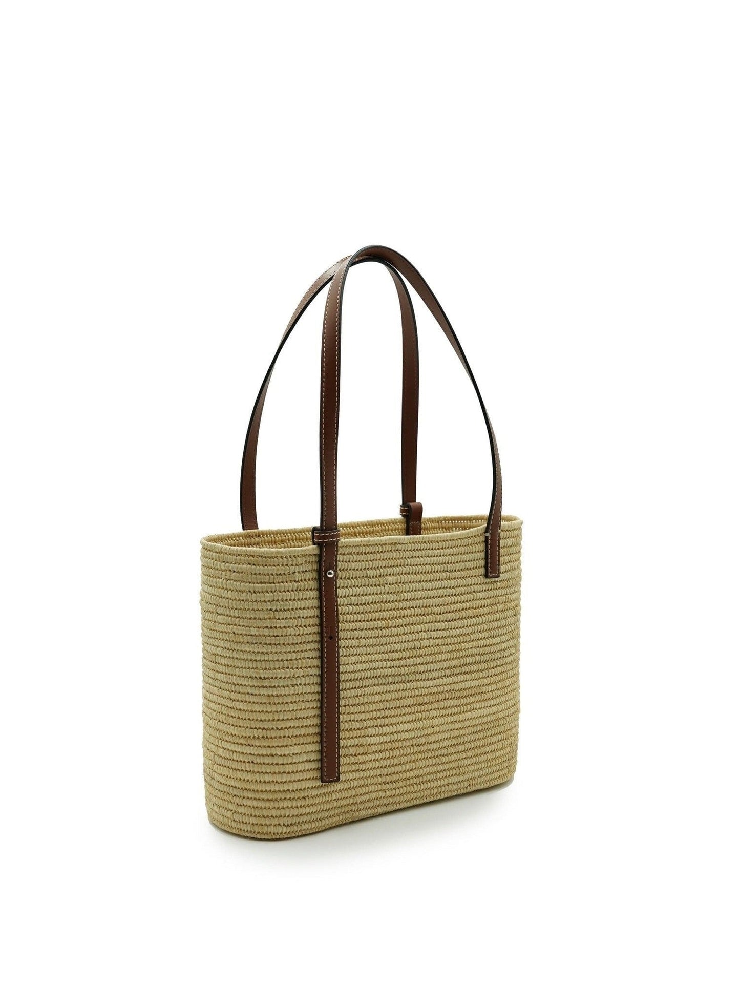 LOEWE Small Square Basket Bag (Natural)