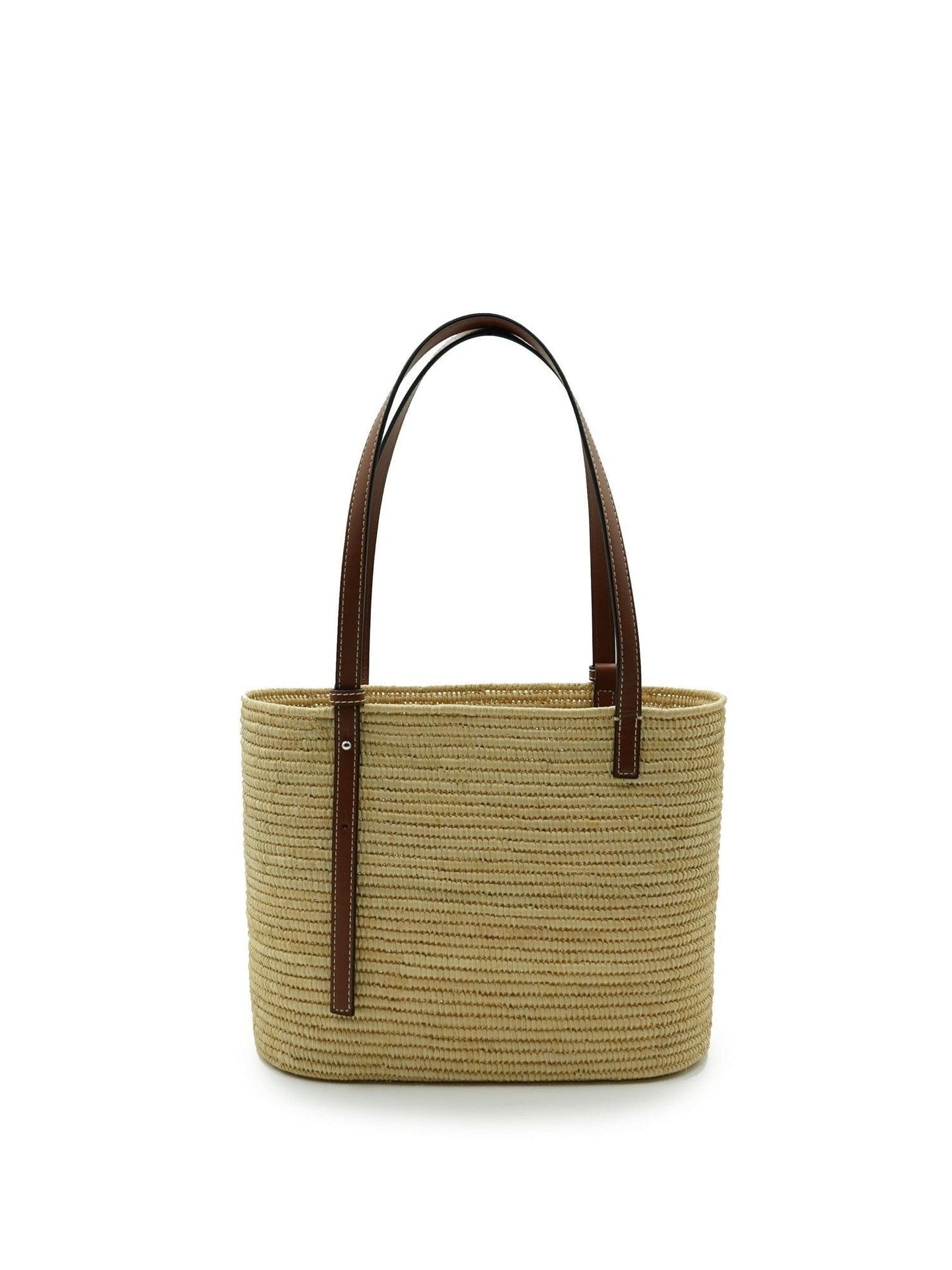 LOEWE Small Square Basket Bag (Natural)