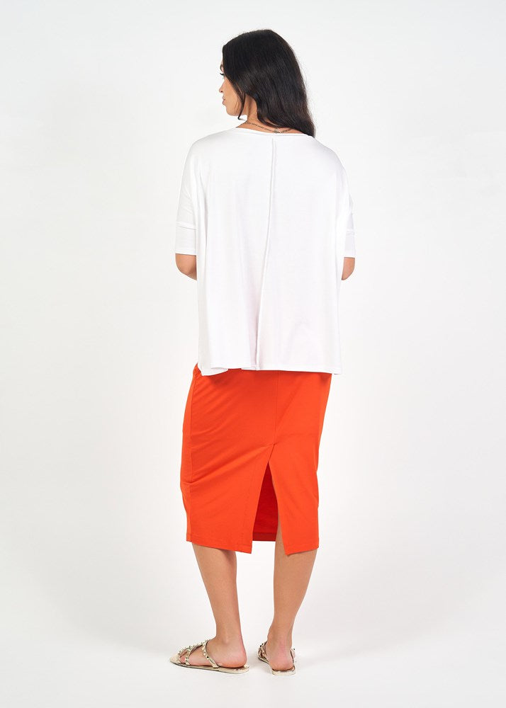 Lou Lou Stella Oversized Bamboo Slouch T-Shirt (White)