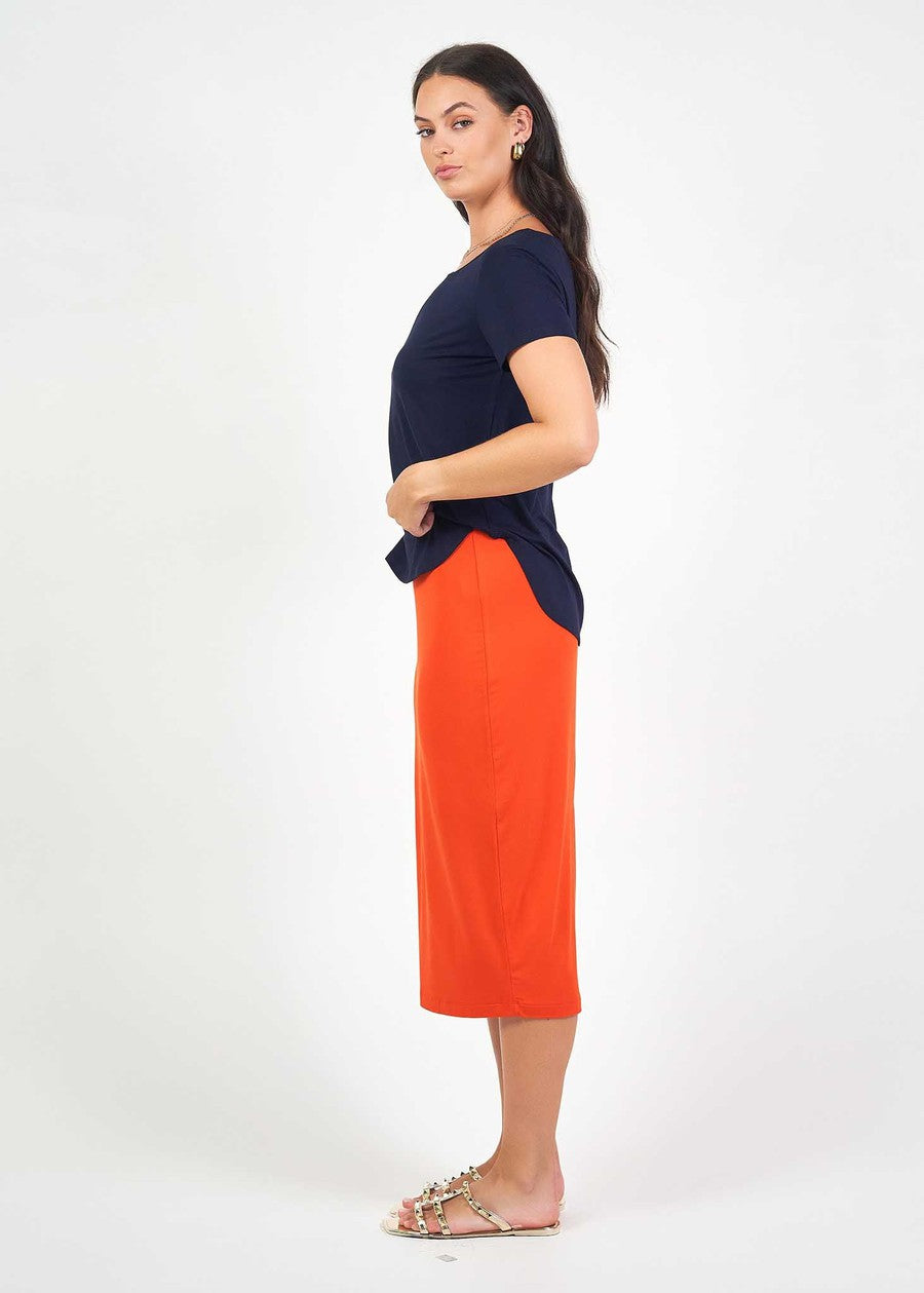 Lou Lou Janis Short Sleeve Bamboo T-Shirt (Navy)