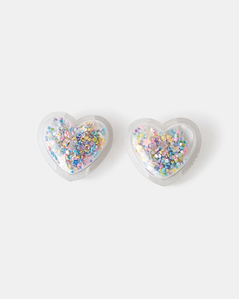 Image of Charms. Productname: Walnut Melbourne Walnut Charms in Glitter Hearts colour by brand - Walnut Melbourne