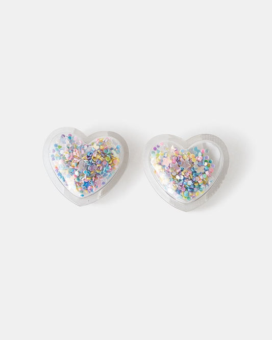 Image of Charms. Productname: Walnut Charms in Glitter Hearts colour by brand - Walnut Melbourne