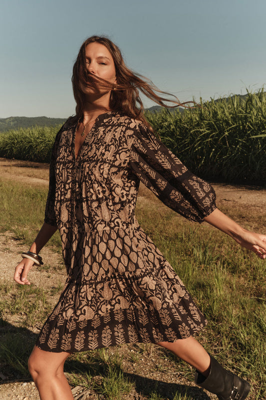 Image of Dresses. Productname: LulaLife Blythe Dress Espresso in Espresso colour by brand - LulaLife