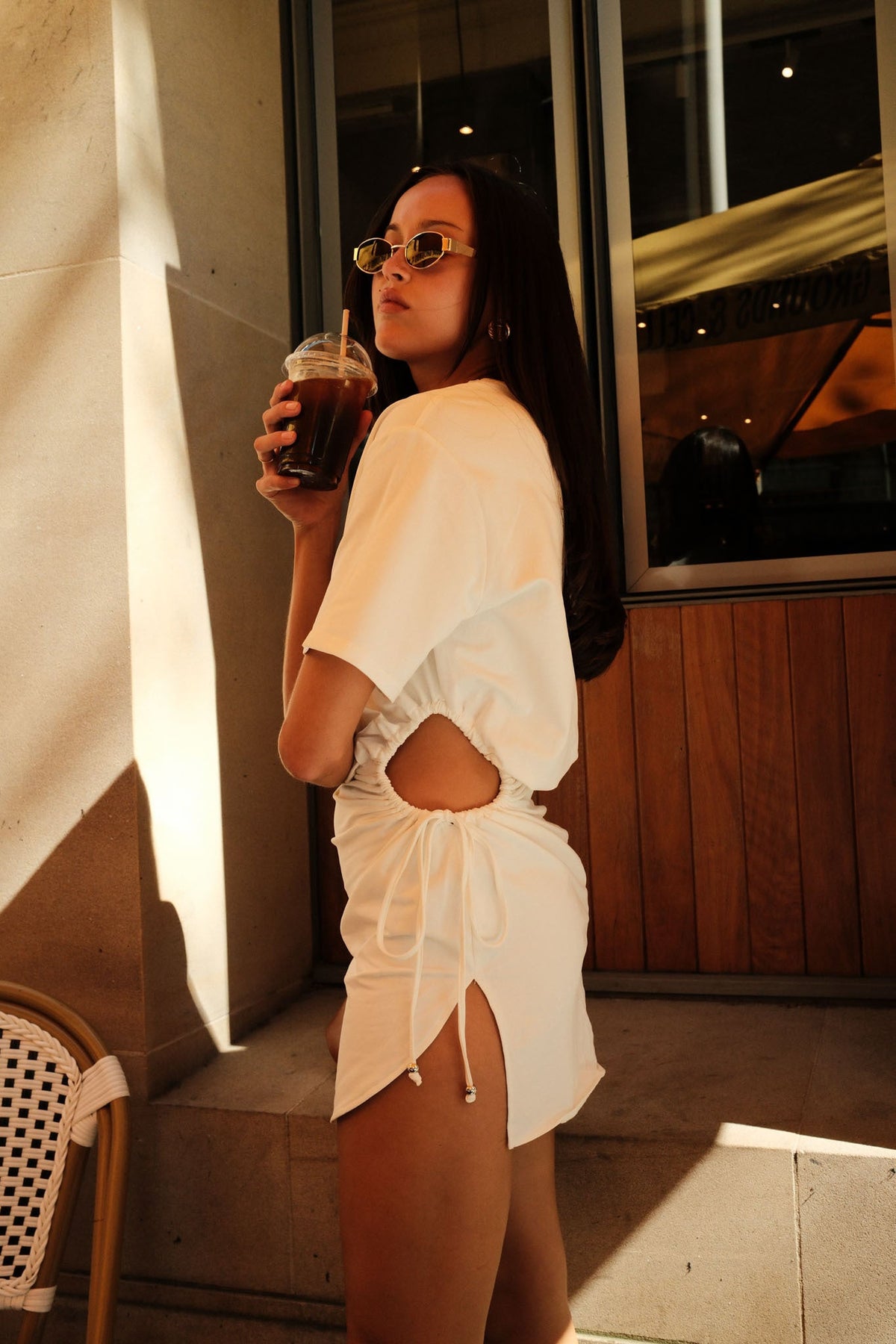Image of Dresses. Productname: SNDYS LOLA MINI DRESS in White colour by brand - SNDYS
