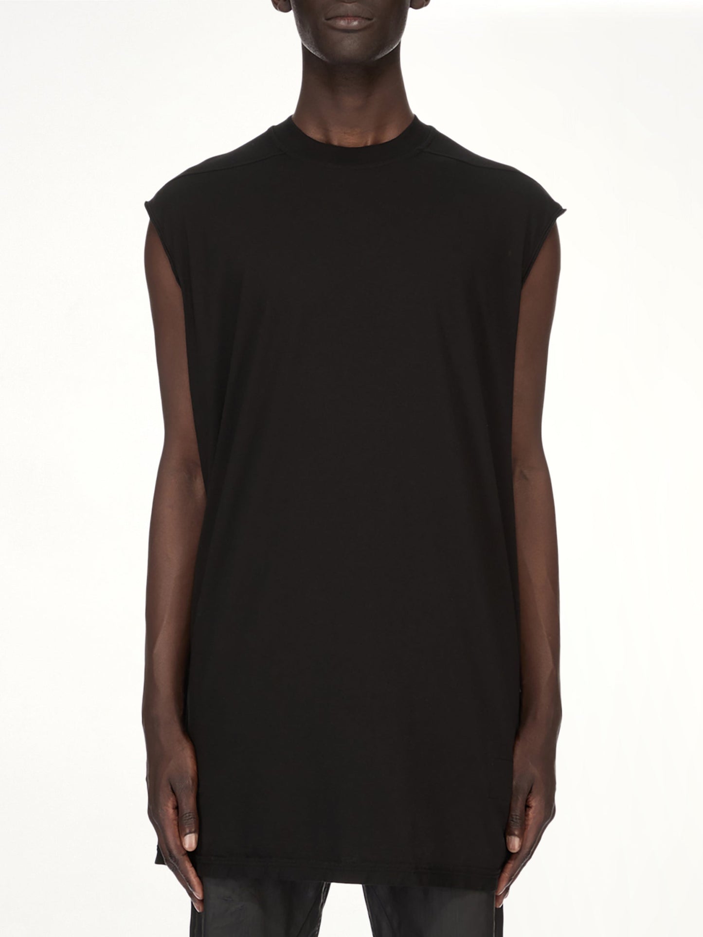 Image of T-Shirts. Product name - Tarp T-Shirt in Black colour by brand - RICK OWENS DRKSHDW