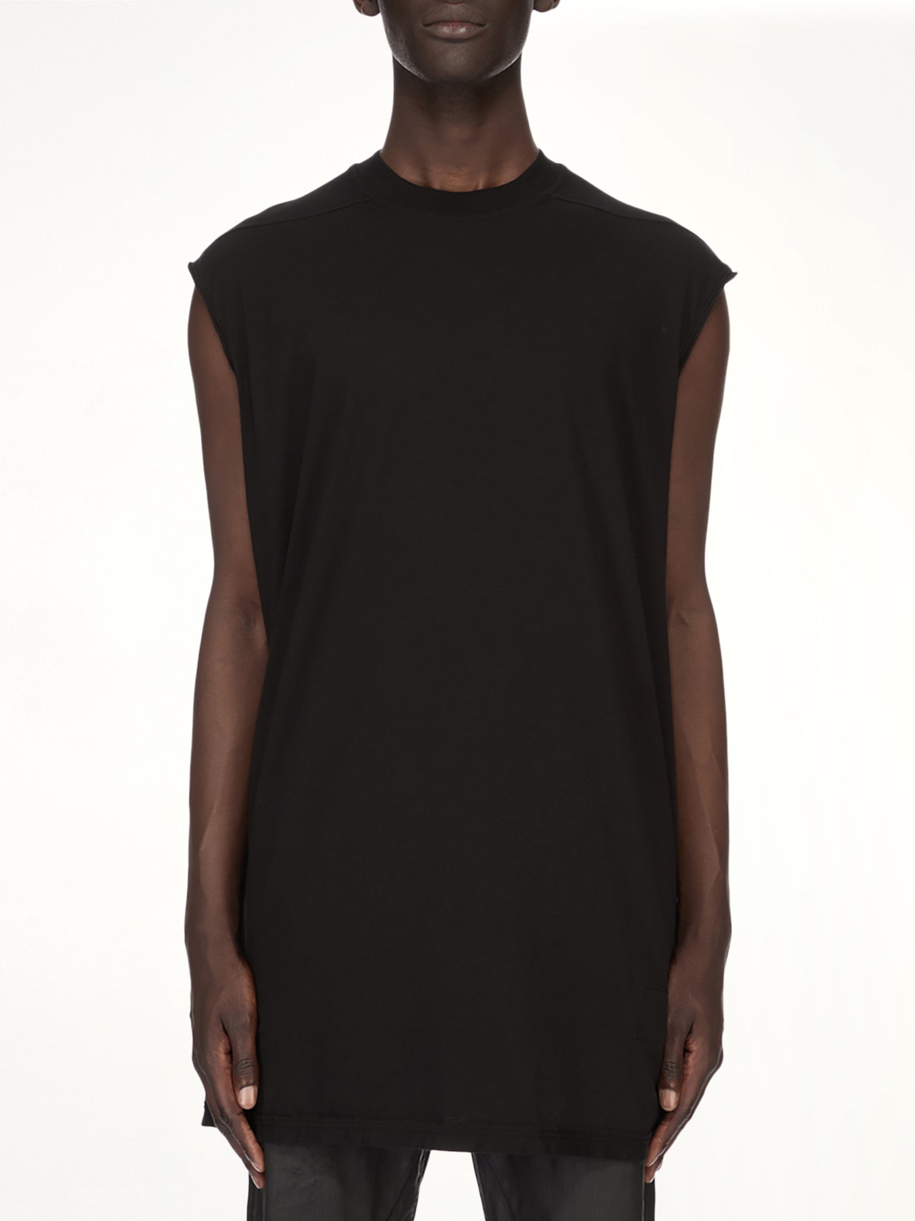 Image of T-Shirts. Product name - Tarp T-Shirt in Black colour by brand - RICK OWENS DRKSHDW