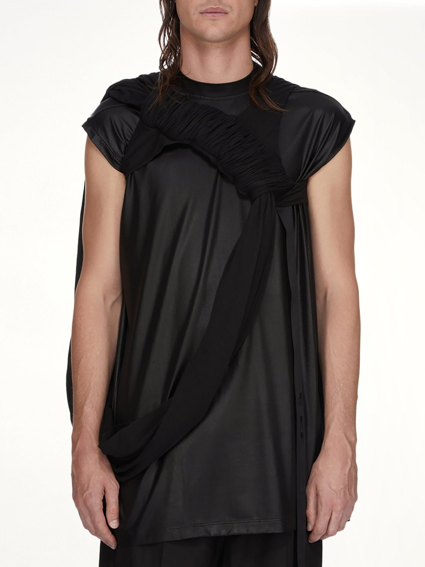 Image of T-Shirts. Product name - Harness Tank in Black colour by brand - RICK OWENS DRKSHDW