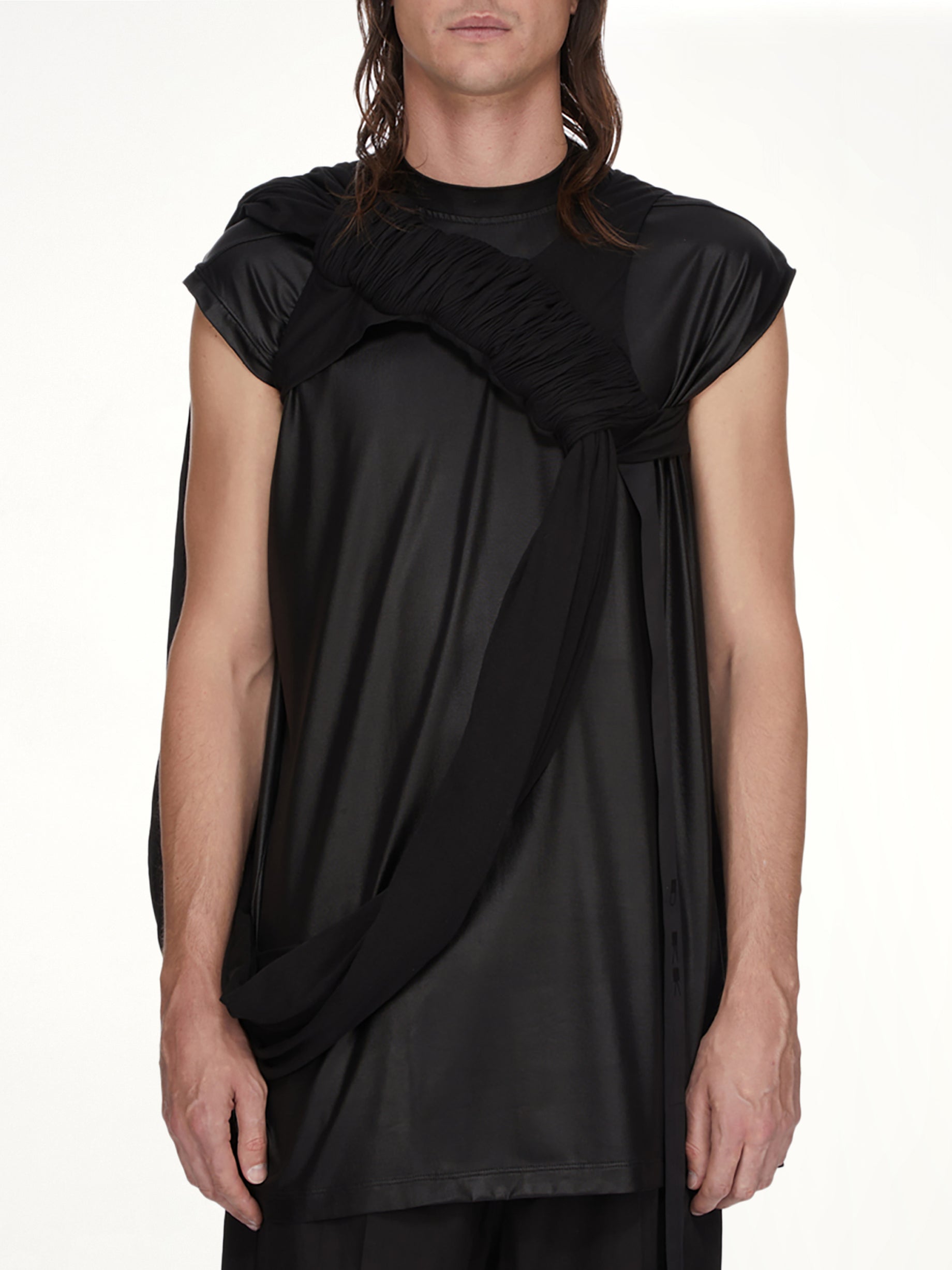 Image of T-Shirts. Product name - Harness Tank in Black colour by brand - RICK OWENS DRKSHDW
