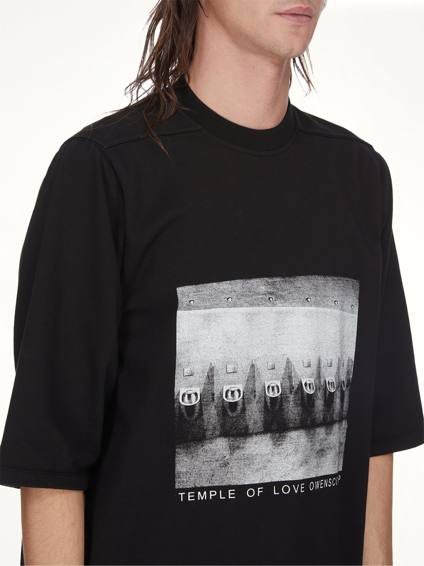 RICK OWENS DRKSHDW Urinal Jumbo SS T-Shirt (Black)