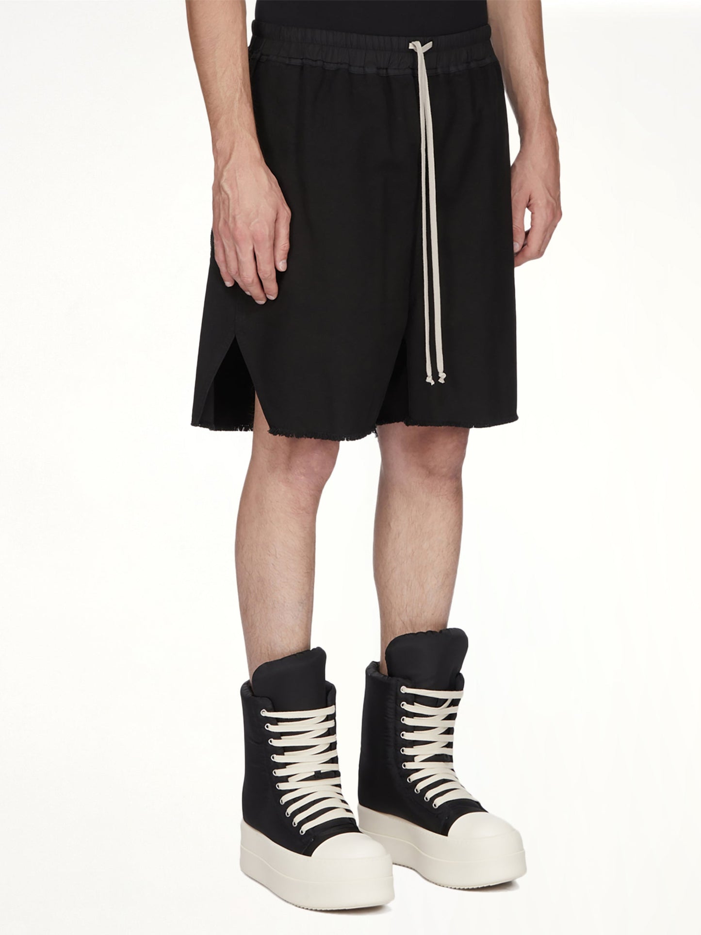 RICK OWENS DRKSHDW Long Boxers Butt Zip (Black)