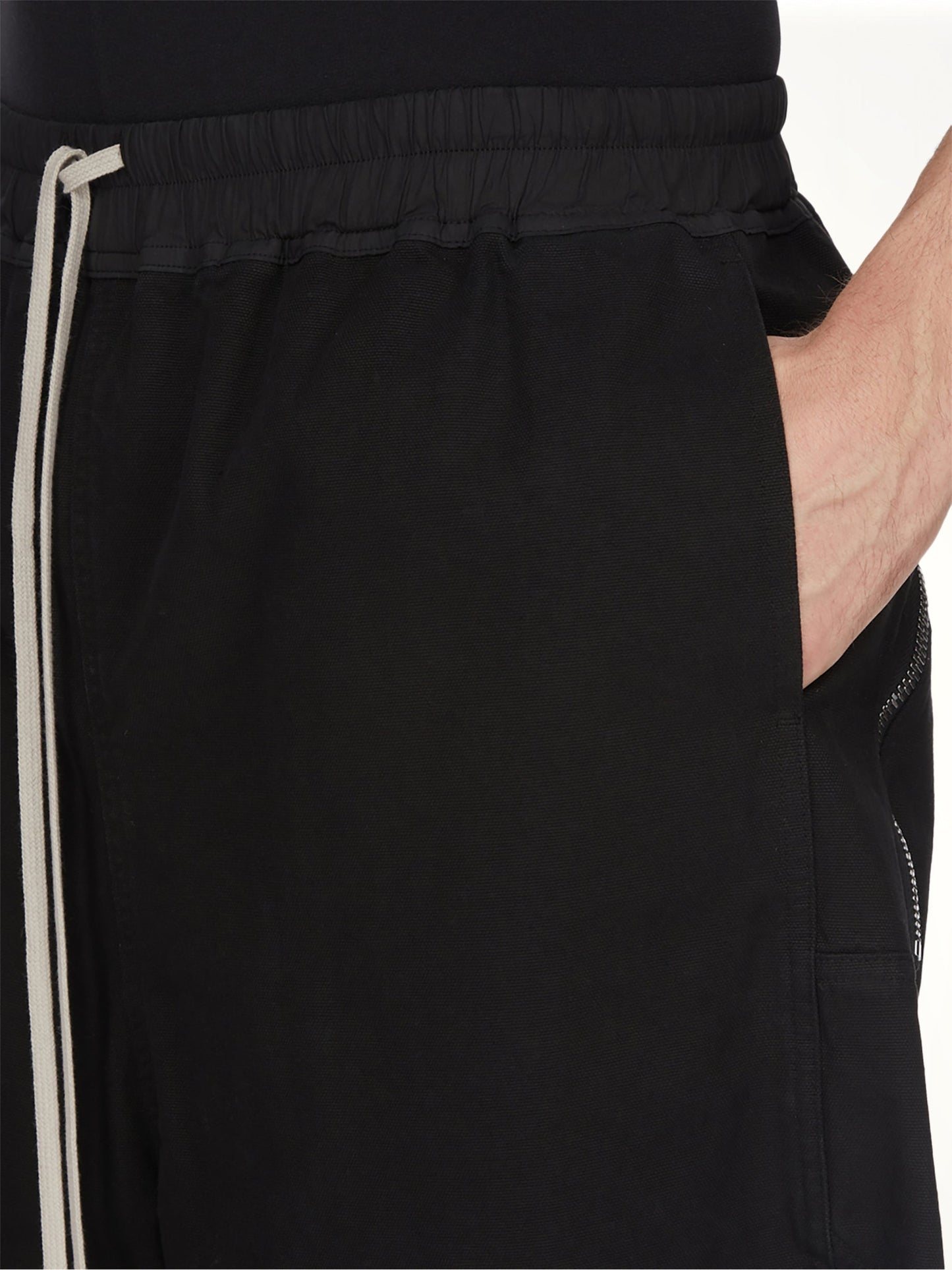 RICK OWENS DRKSHDW Long Boxers Butt Zip (Black)