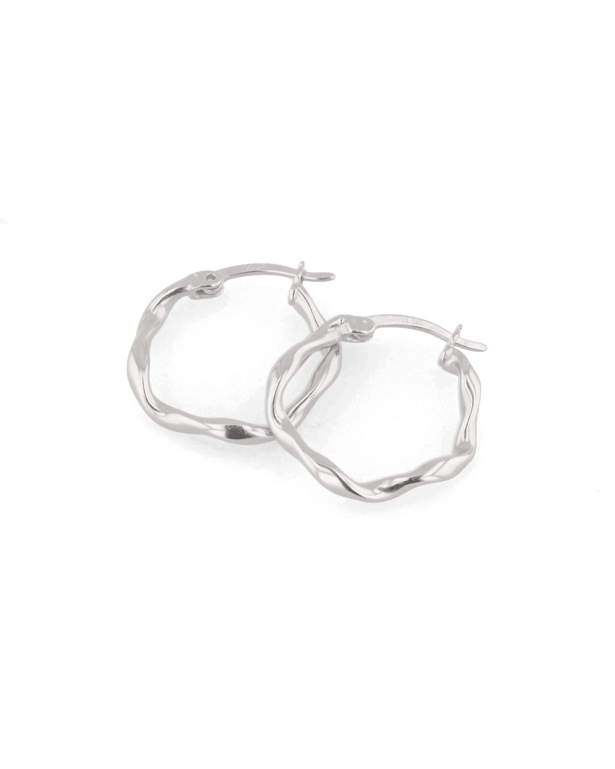 LAVANA Dance Silver Hoop Earrings