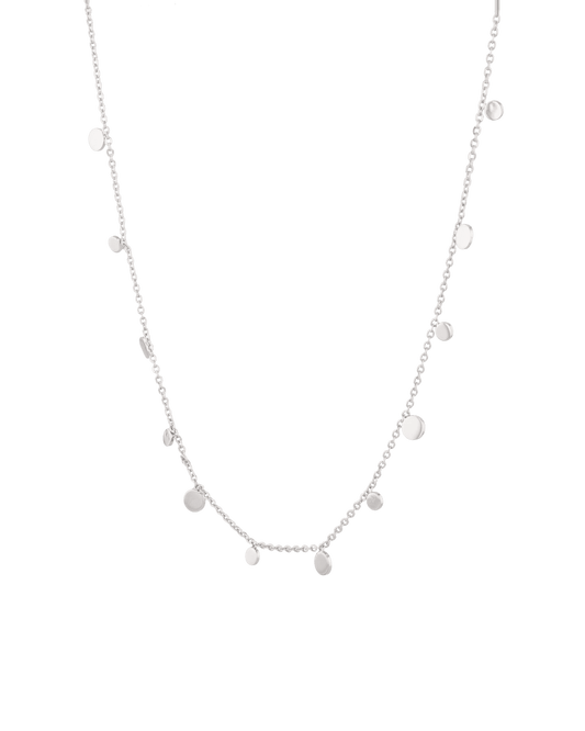LAVANA Dancing Discs Silver Chain Necklace