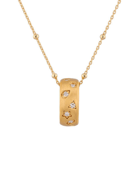 Image of Charms. Product name - Dancing Stars Gold Pendant in colour by brand - LAVANA