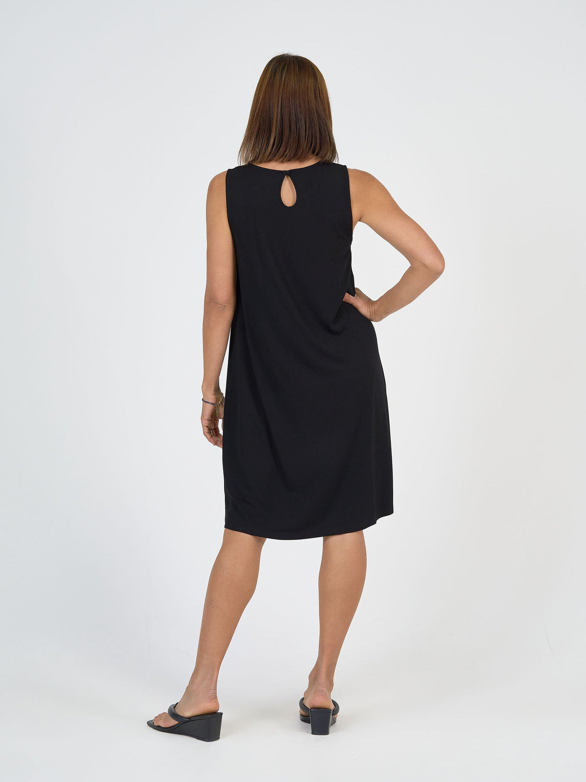 Lou Lou Danity Bamboo Shift Dress (Black)