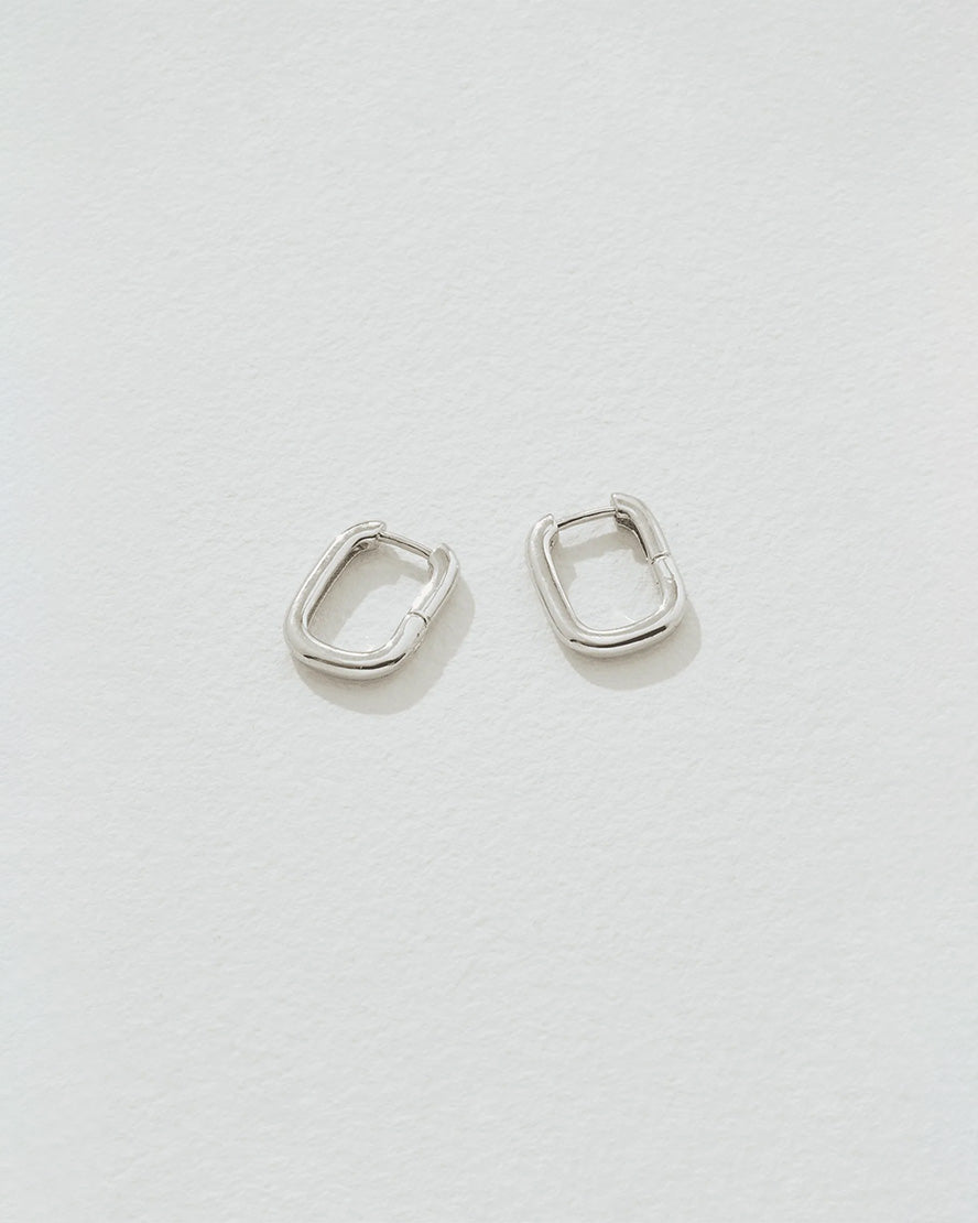 Image of Earrings. Product name - Desi Earrings Small Silver in colour by brand - Reliquia Jewellery