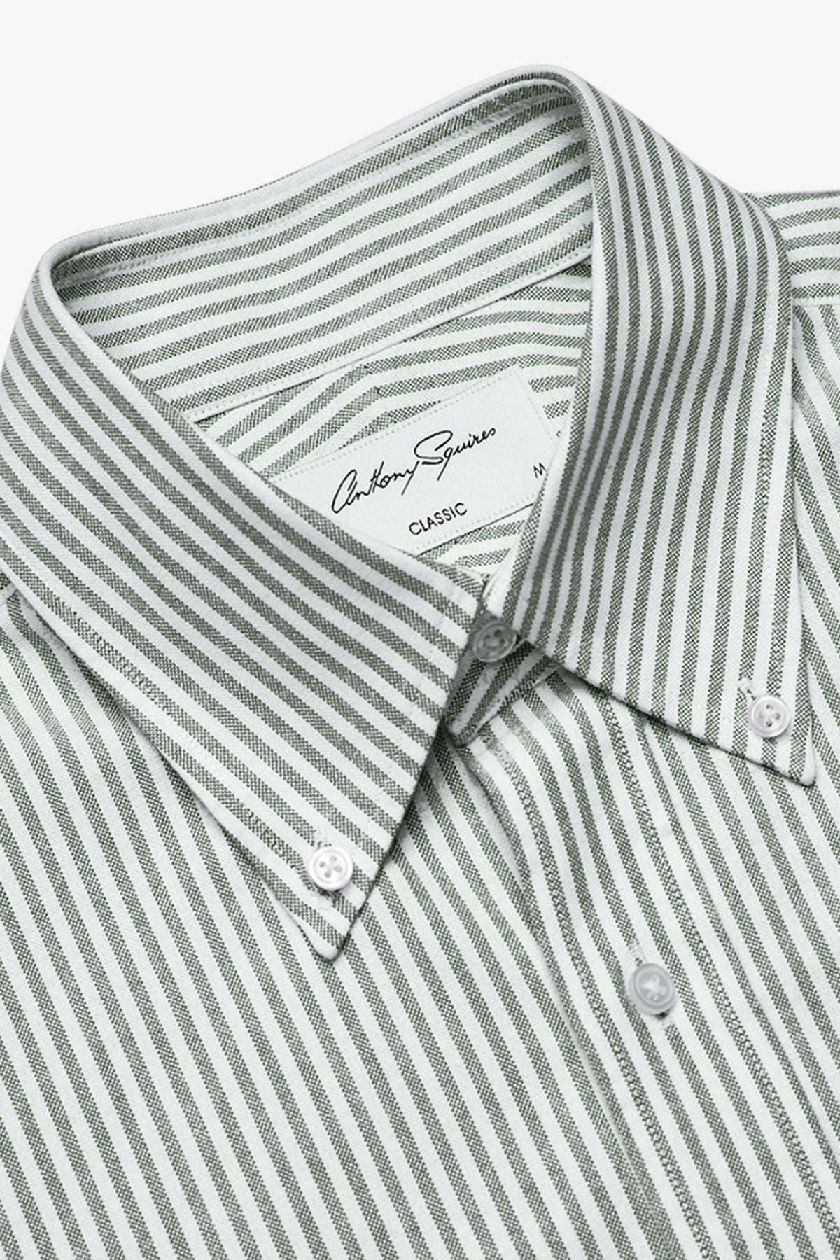 Anthony Squires Dexter stripe button down (Green)