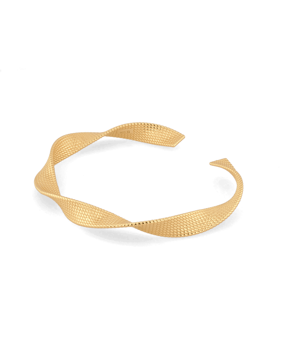 Image of Bracelets. Product name - Disco Mesh Gold Cuff Bracelet in colour by brand - LAVANA