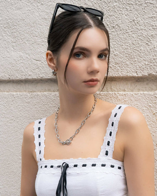 LAVANA Dome Gold Hoop Earrings