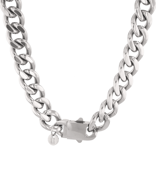 LAVANA Downtown Cuban Silver Chain Necklace