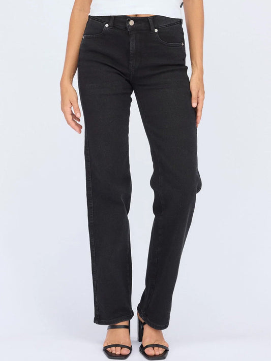 Image of Jeans. Productname: DR DENIM LEXY JEAN in Black colour by brand - Dr Denim