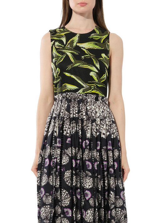 Image of a model wearing Dress. Productname: PUCCI Dress in Double Print colour by brand - PUCCI