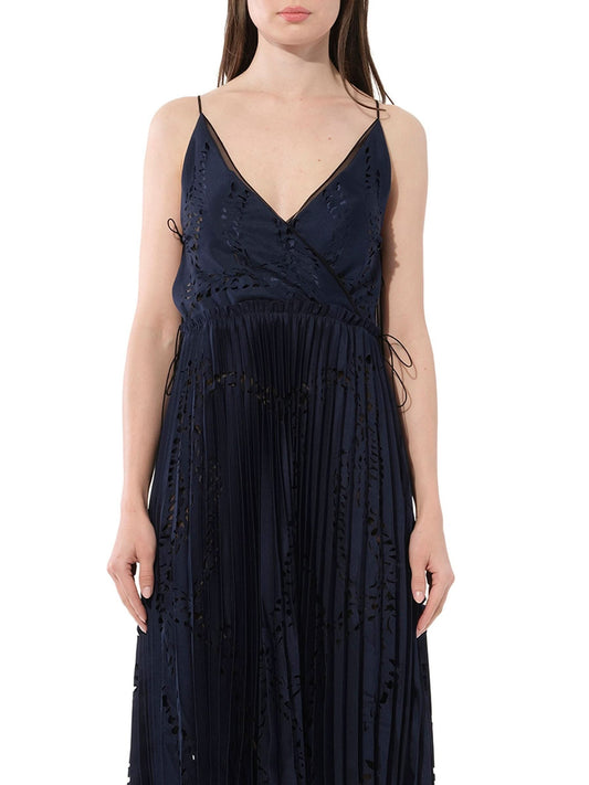 Image of a model wearing Dress. Productname: PUCCI Dress in Navy colour by brand - PUCCI