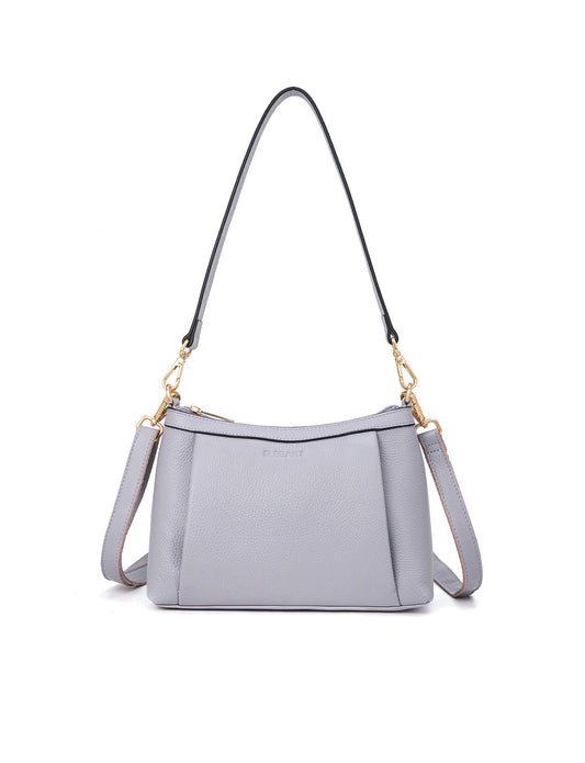 MARCIA LEATHER XBODY BAG- BLACK- E1-0830-CORNFLOWER-SALE
