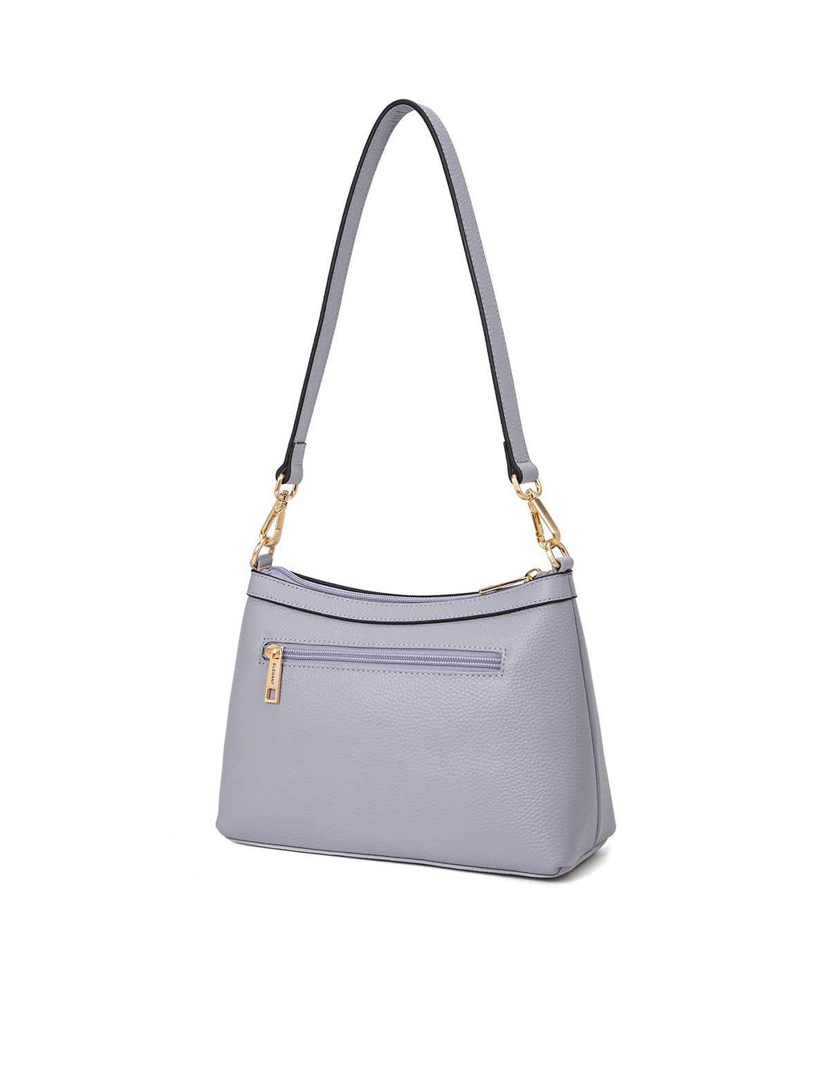 MARCIA LEATHER XBODY BAG- BLACK- E1-0830-CORNFLOWER