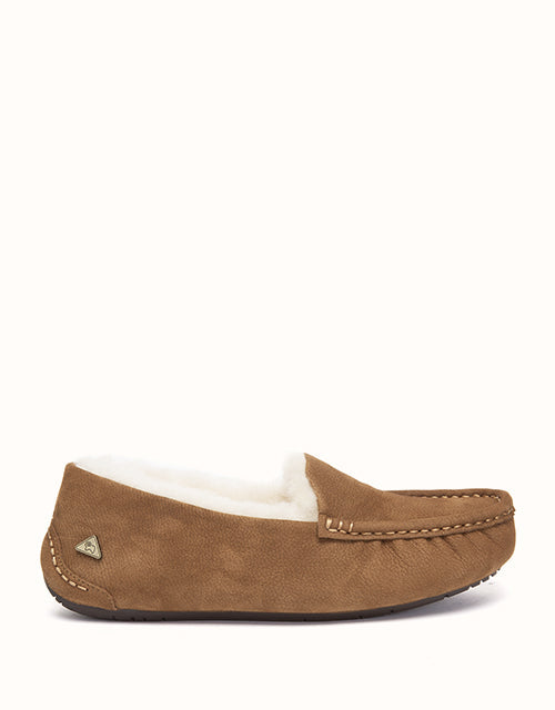 Image of Shoes. Product name - EVERAU® Pielet Moccasins in Chestnut colour by brand - Everau