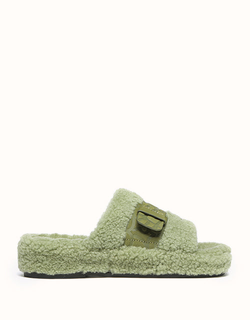 Image of Slippers. Product name - EVERAU® Croft Slippers in Green colour by brand - Everau