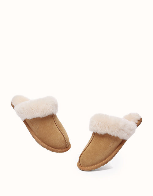 EVERAU® Rosa Slipper Suede (Chestnut)