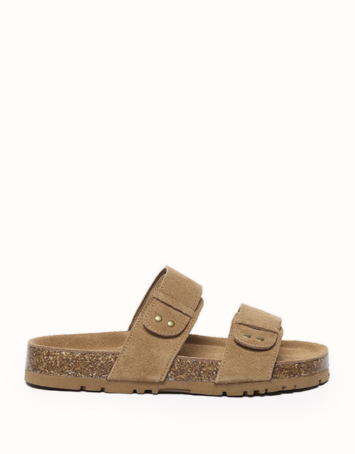 Image of Sandals. Product name - EVERAU® Aurelia Sandals in Chestnut colour by brand - Everau
