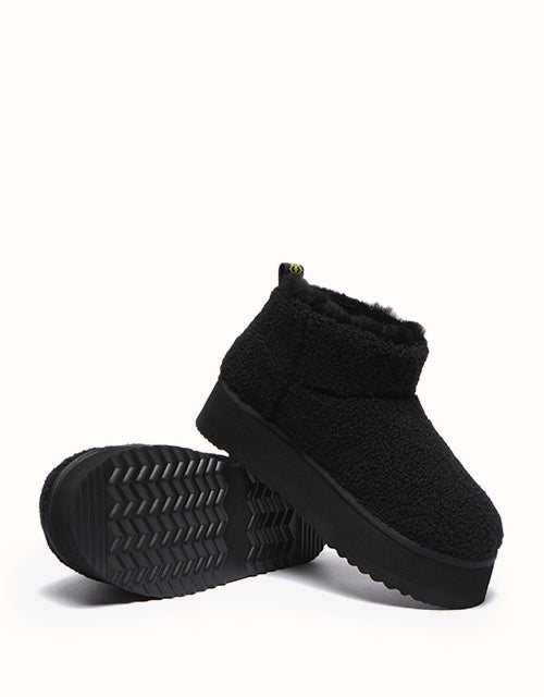 EVERAU® Ultra Platform Teddycozy Boots (Black)