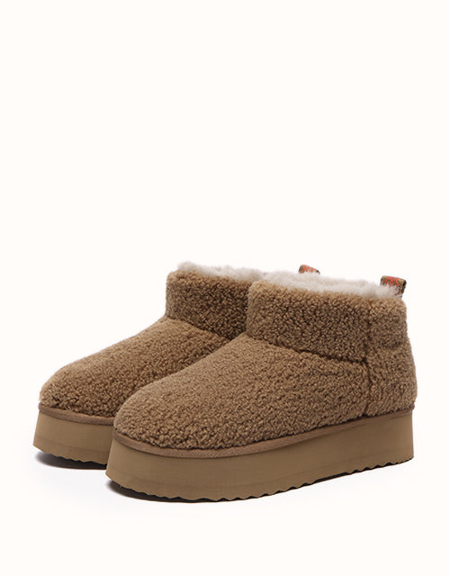 EVERAU® Ultra Platform Teddycozy Boots (Teddy Brown)
