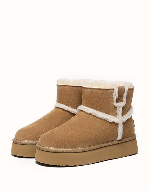 EVERAU® Schunck Platform Boots (Chestnut)