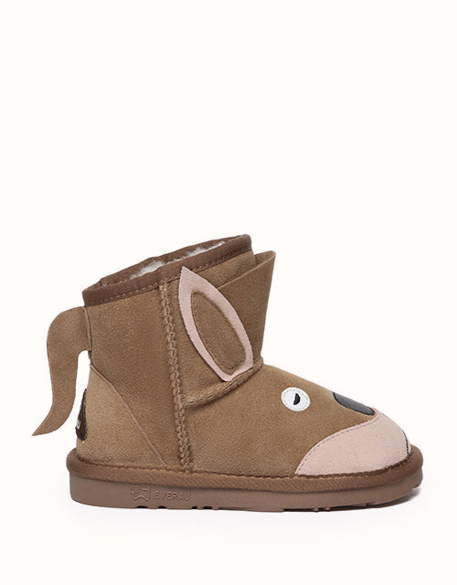 Image of Boots. Product name - EVERAU® Kangaroo Kids Plus Boots in Chestnut colour by brand - Everau
