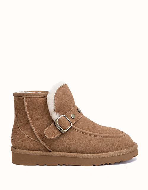 Image of Boots. Product name - EVERAU® Glacira Stud Boots in Chestnut colour by brand - Everau