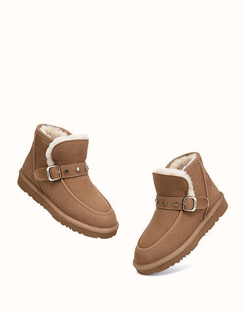 EVERAU® Glacira Stud Boots (Chestnut)