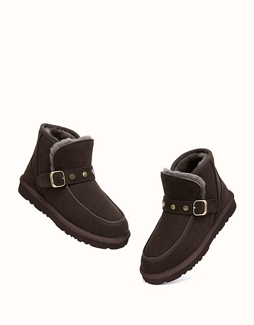 EVERAU® Glacira Stud Boots (Chocolate)