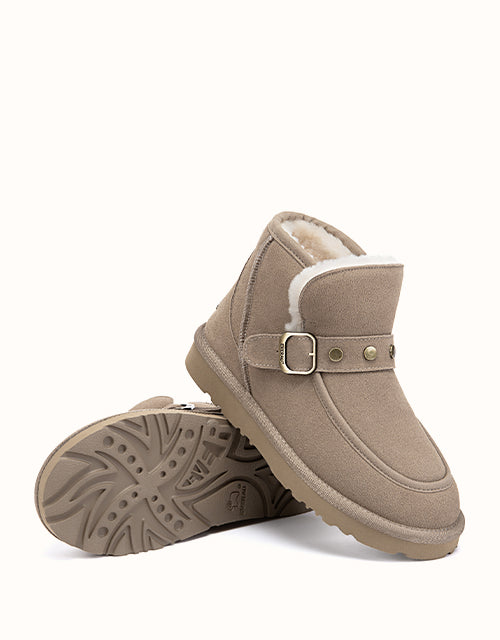 EVERAU® Glacira Stud Boots (Sand)