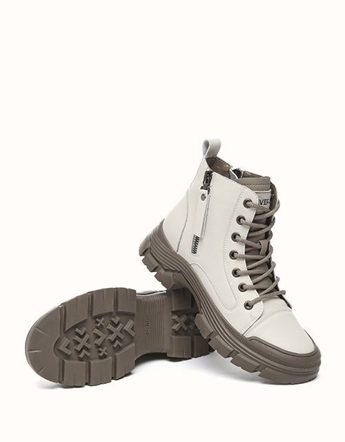 EVERAU® Lorrine Boots (White)