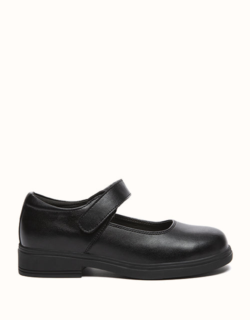 Image of Shoes. Product name - EVERAU® Chris Senior School Shoes II in Black colour by brand - Everau