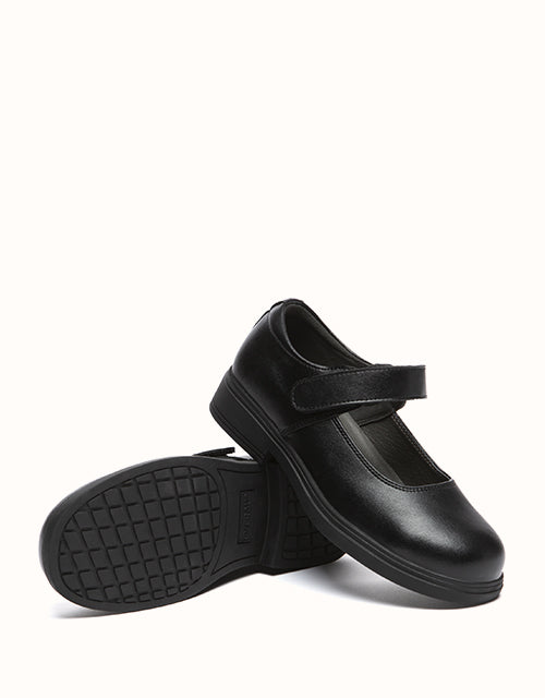 EVERAU® Chris Senior School Shoes II (Black)